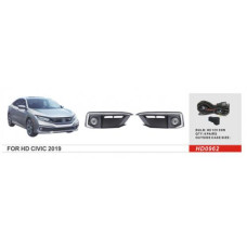 Протитуманні фари Honda Civic, 2019-, HD-0962, H8-12V35W, ел.проводка