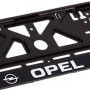 Рамка номера пластик с хром. рельефной надписью OPEL (UKR-13)