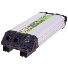 Перетворювач напруги PULSO, IMU-2020, 12V-220V, 2000W, USB-5VDC2.0A, мод.хвиля, клеми