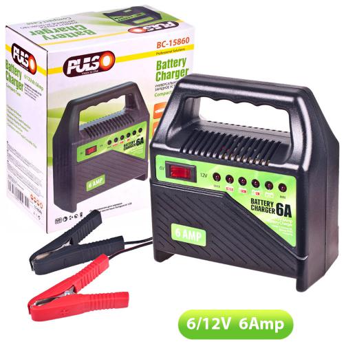 Зарядное устройство PULSO BC-15860 6-12V 6A 15-80AHR светодиодн.индик.