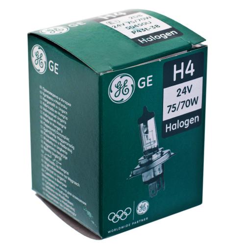 Лампа GE галогенна H4 , 75, 70 P 43T , 24V