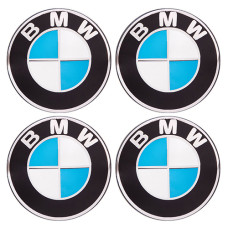 Емблема для заглушки колісного диска BMW D55 силіконова (4шт.)