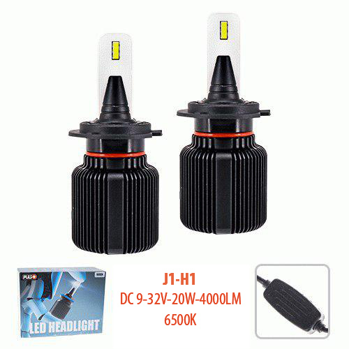 Лампи PULSO J1, H1, LED-chips CSP, 9-32v2*20w, 4000Lm, 6500K