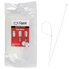 Хомут пластиковий Tiger ТСТ W3.5 х 150 100 шт., уп. бiлий Хомут пластиковий Tiger ТСТ W3.5 х 150 100 шт., уп. бiлий