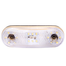 Повторювач габариту (овал) 21 LED 12/24V бIлий (TH-2130-white)