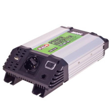 Перетворювач напруги PULSO, IMU-520, 12V-220V, 500W, USB-5VDC2.0A, мод.хвиля, клеми