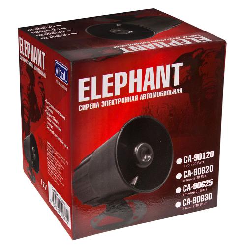 Сирена СА-90625, Elephant, 6тон-25W-12V