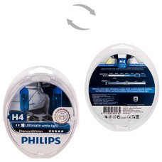 Автолампа Philips Diamond Vision H4 12V 60/55W P43t 2 шт. (12342DVS2) белый холод.свет-голуб.оттен. Автолампа Philips Diamond Vision H4 12V 60/55W P43t 2 шт. (12342DVS2) белый холод.свет-голуб.оттен.