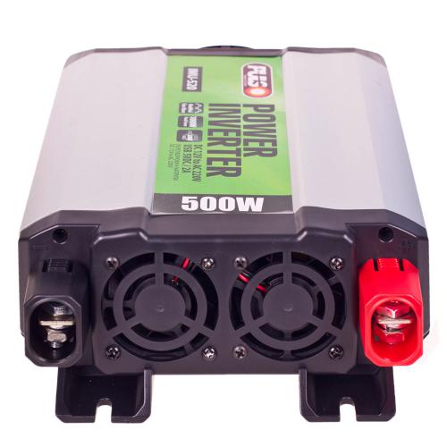 Перетворювач напруги PULSO, IMU-520, 12V-220V, 500W, USB-5VDC2.0A, мод.хвиля, клеми