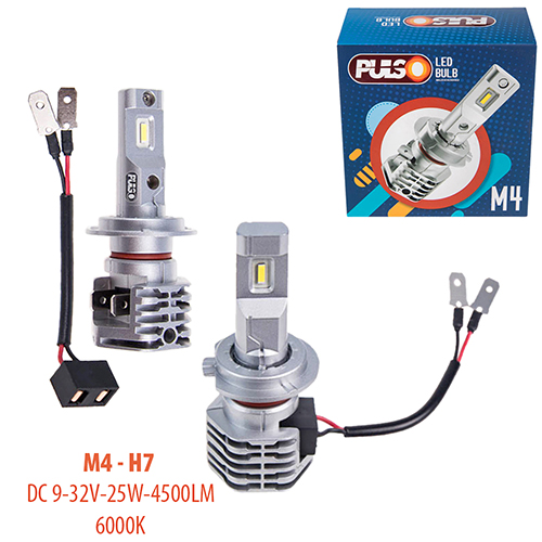 Лампы PULSO M4-H7 LED-chips CREE 9-32v 2x25w 4500Lm 6000K