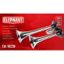 Сигнал повітряний CA- 10238, Еlephant, CIKADA 2-дудки метал 12V, 24V