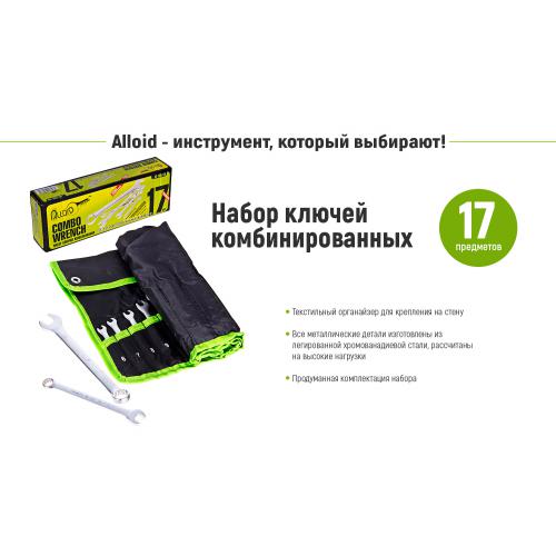 Набор ключей комбинированных (спеццена), 17 предметов, 6-24 мм (НК-2005-17М)
