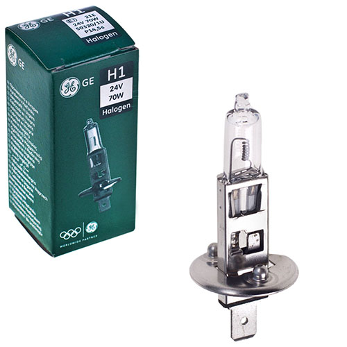 Лампа GE галогенна Н1 , 70W P14.5S , 24V