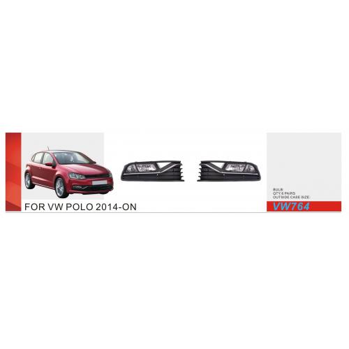 Протитуманні фари VW Polo 5 2014-17, VW-764, H8-12V35W, eл.проводка