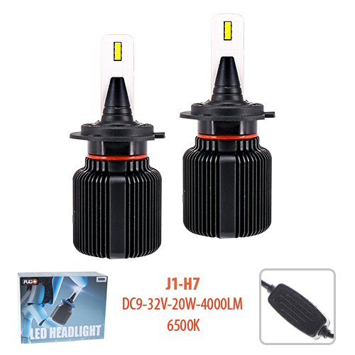 Лампи PULSO J1, H7, LED-chips CSP, 9-32v2*20w, 4000Lm, 6500K