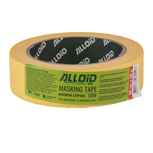 Стрічка малярська 30мм х 40м, 120мкм Alloid (MT-1203040)