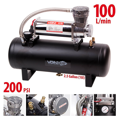 Компрессор автомобильный VOIN VL-720 OFF ROAD MASTER 200psi 23A 100л ресивер-2.5GL