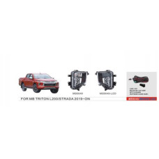Протитуманні фари Mitsubishi Triton, L200, Pajero Sport 2018-, MB-9049, H8-12V35W, ел.проводка