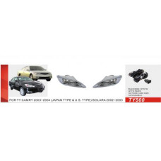 Протитуманні фари Toyota Camry 30 2001-04, TY-500, JAPAN, 9006-12V55W, ел.проводка