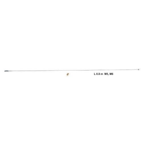 Антена, наконечник 61148 L-0,8м, М6,0х1,0мм+адаптер M6, M5, кульок