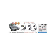 Протитуманні фари Toyota Corolla SD 2018-, TY-9377L-1, H8-12V35W+DRL-6W, 6W, FOG+DRL+TURN, ел.проводка
