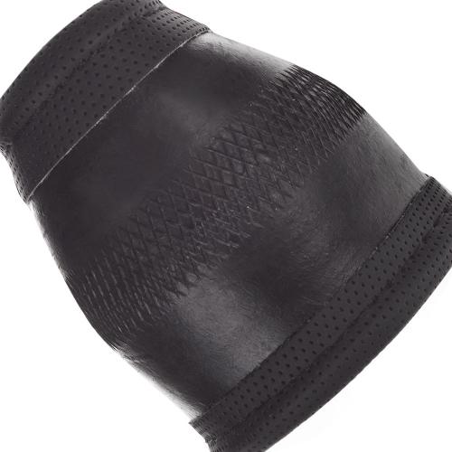 Чохол на кермо 16556-10 B XL чорна (коричн. нитка)