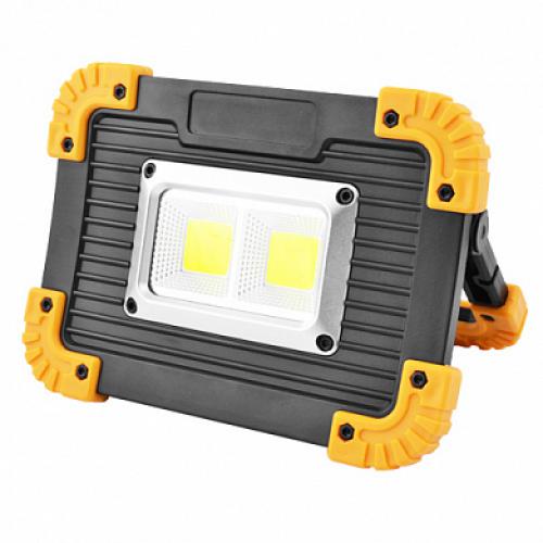 Прожектор светодиодный L812-20W-2COB+1W, ЗУ micro USB, 2x18650/3xAA, Power Bank, Box (L812-20W-2COB+