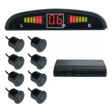 Парктроник TIGER TG-P8, LED, 8 датчика D=18mm, коннектор, black, black (TG-P8)
