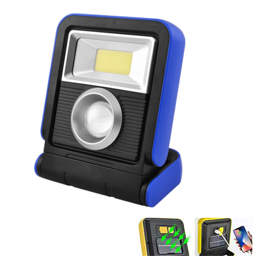 Фонарь кемпинг YD-888A-1W+COB солн. батарея, 1x18650, ЗУ microUSB (YD-888A-1W+COB)