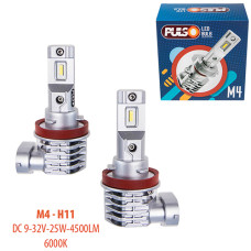 Лампы PULSO M4-H11 LED-chips CREE 9-32v 2x25w 4500Lm 6000K