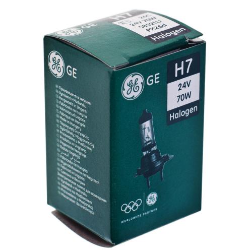 Лампа GE галогенная Н7 /75/70 PX26D / 24V (38838/58521)