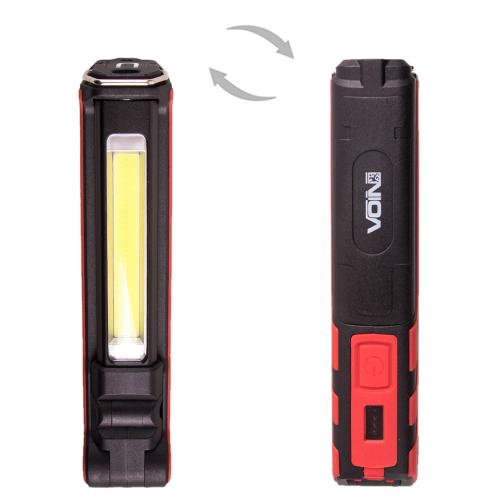 Переноска "VOIN" VL-107, 5W-COB+3W XPE, Power Bank 2000mAh, магнит, инд. заряда (VL-107)