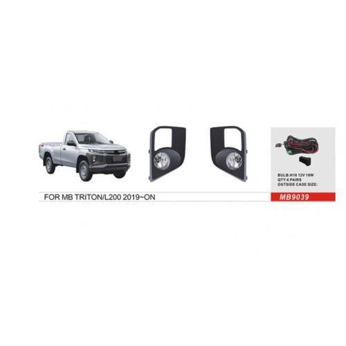 Протитуманні фари Mitsubishi Triton, L200, Pajero Sport 2018-, MB-9039, H16-12V19W, ел.проводка