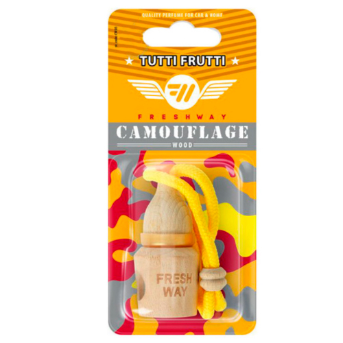 Освежитель воздуха Fresh Way "Camouflage Wood" Tutti fruti (CW03)