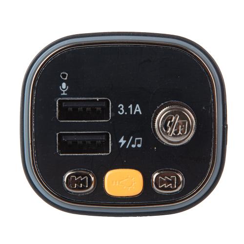 Модулятор FM, VOIN W-3320, 12-24V 2 USB 3,1A, Bluetooth 5.0, Hands-free, ambient light (W-3320)