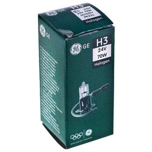 Лампа GE галогенна Н3 , 70W PK22S , 24V