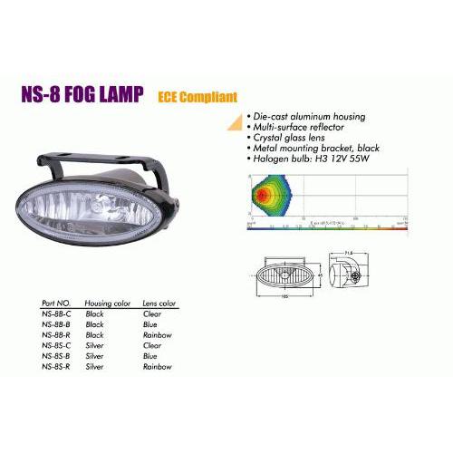 Фары дополнительные NS-8 B-C H3, 12 В, 55W, 105*45mm (NS-8 B-C)