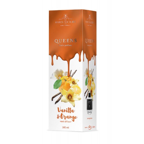 Ароматизатор рідкий для дому/офісу Tasotti "Car & Home" QUEENS White 100ml Vanilla & Orange (100246