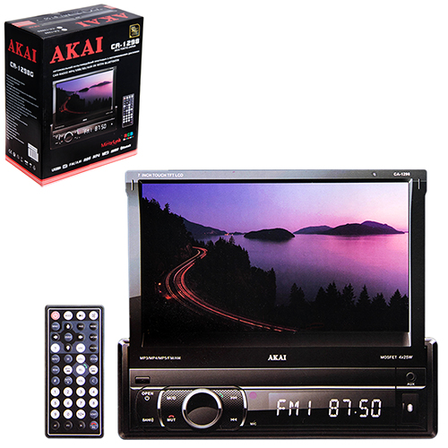 2DIN мультимедийный центр с 7" TFT сенсорным дисплеем AKAI CA-1298 (AKAI CA-1298)