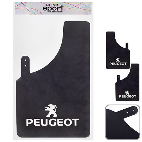 Бризковики MASTER SPORT PEUGEOT малі універсальні гумові (2 шт.)