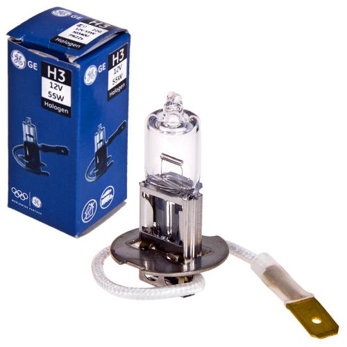 Лампа GE галогенна H3 55W 50340 PK22S, 12V