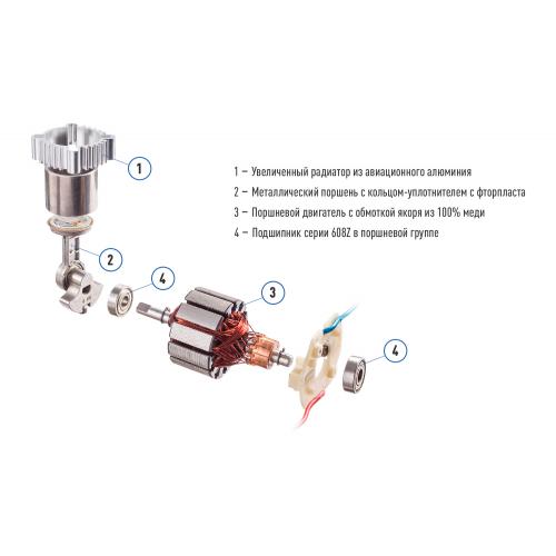 Компресор "ViTOL" К-50 150psi, 15Amp, 40л, прикурювач