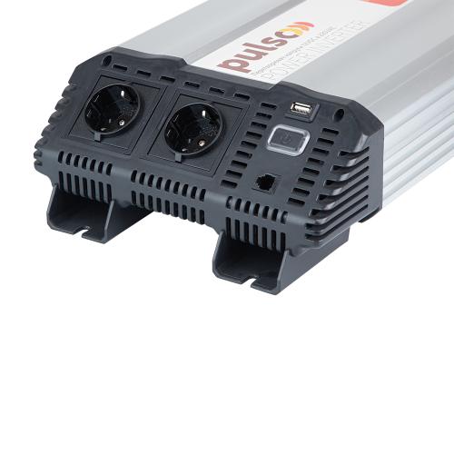Перетворювач напруги PULSO/ISU-1500/12V-220V/1500W/USB-5VDC2.0A/син.хвиля/клеми (ISU-1500)