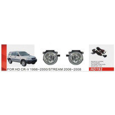 Протитуманні фари Honda CR-V, 1998-00, HD-192, H3-12V55W, ел.проводка