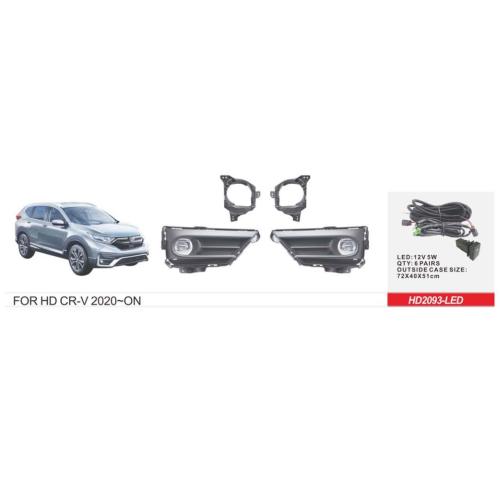 Протитуманні фари Honda CR-V, 2019-, HD-2093L, U.S TYPE, LED-12V5W, ел.проводка