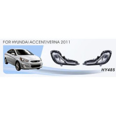 Протитуманні фари Hyundai Accent, Verna 2010-15, HY-485W, 881-27W, ел.проводка