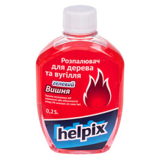 Розпалювач для дерева та вугілля HELPIX 250 мл (гелевий) ВИШНЯ