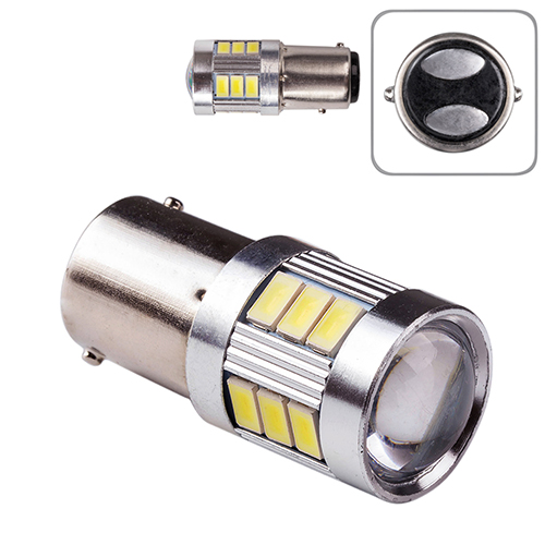 Лампа габаритная LED 1157 18SMD-5730 12v 2w 180lm White (LP-211807)