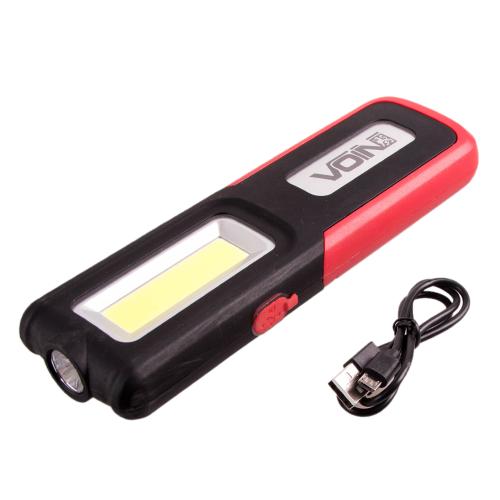 Переносна лампа "VOIN" VL-109, 5W-COB+3W XPE, Power Bank 2000mAh, магніт, інд. заряда
