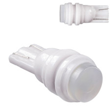 Лампа PULSO, габаритна, LED T10, 1SMD-5630, 12v, 0.5w, 70lm White with lens